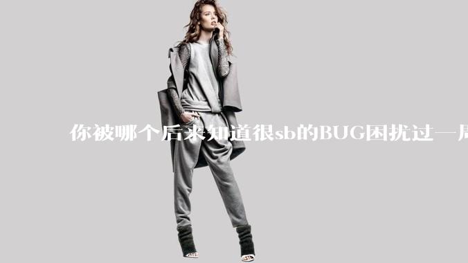 你被哪个后来知道很sb的BUG困扰过一周以上吗？