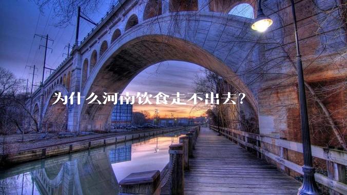 为什么河南饮食走不出去？